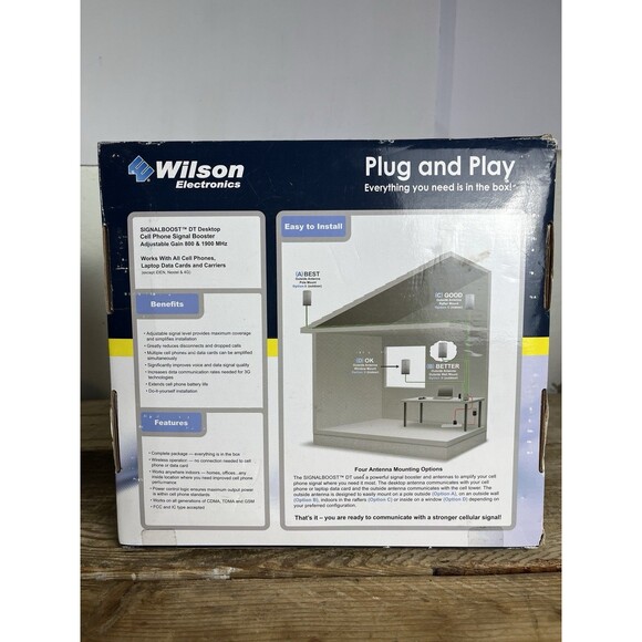 Wilson Electronics Cellular Signal DT Booster 3G Network Model 801247 - Picture 4 of 10